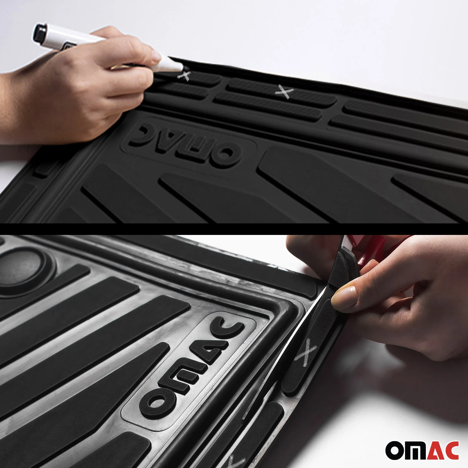 Hyundai Elantra Semi-Custom fit Floor Mats Liner All Weather 3D Black Waterproof 4Pcs - Image 8