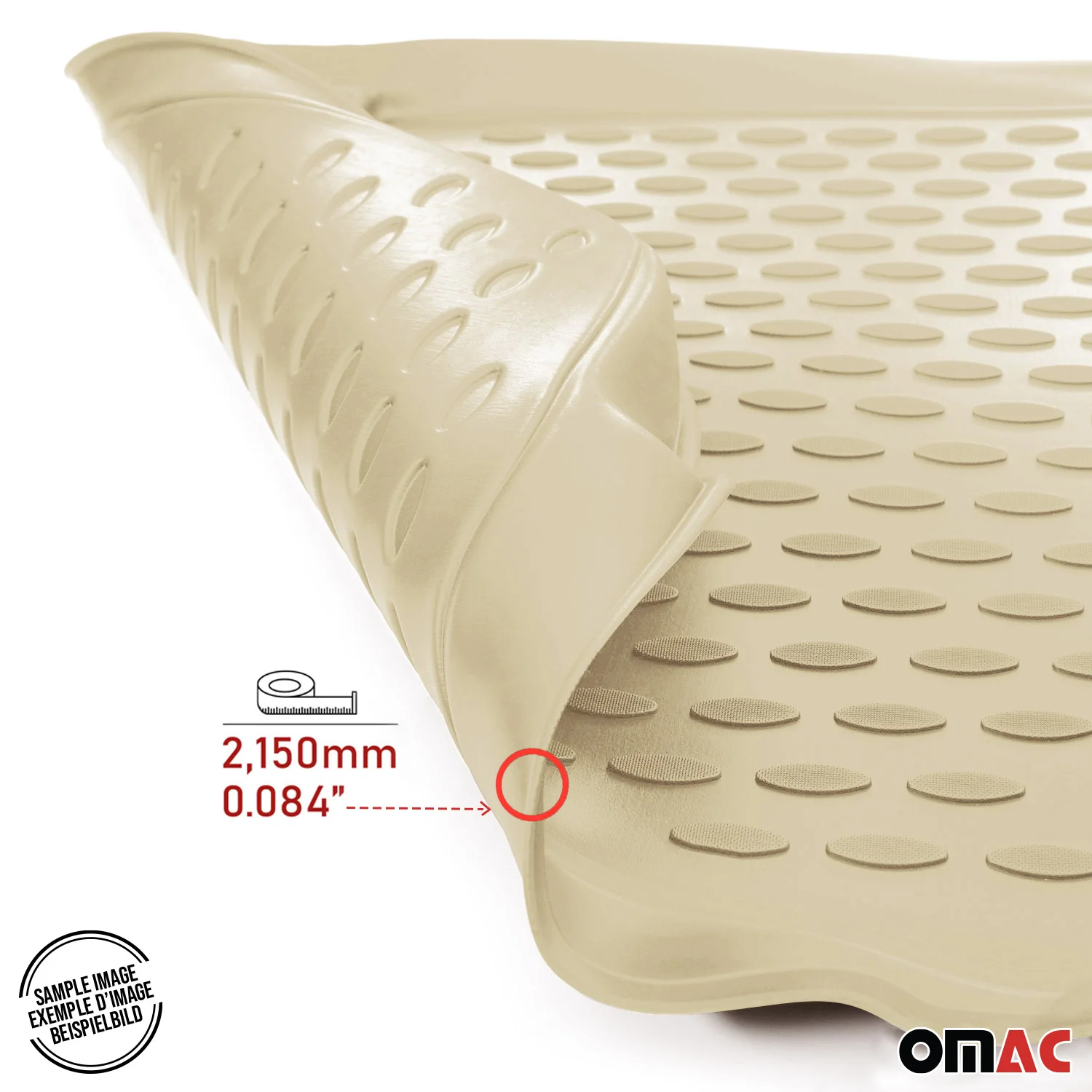 2010-2013 BMW 5 Series F10 F11 4WD xDrive Pre-Facelift Floor Mats Liners Full Set All Weather Beige - Image 8
