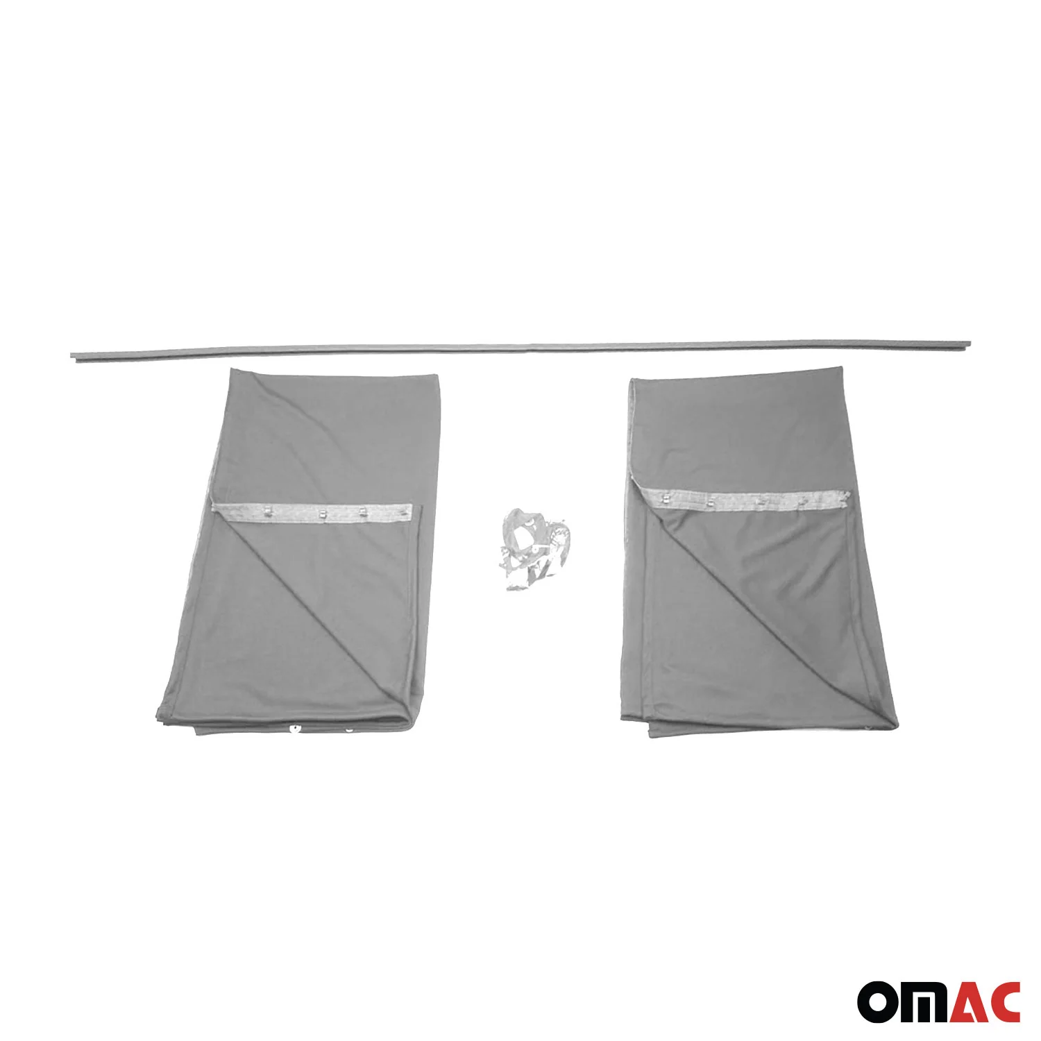 54" x 71" Cab Divider Van Cabin Curtain Campervan Kit Grey - Image 9