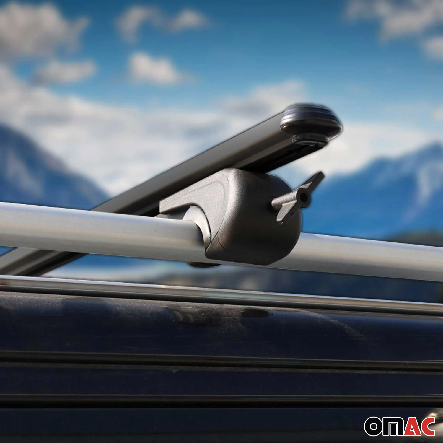 2004-2016 Cadillac SRX Roof Rack Cross Bars Black - Image 9