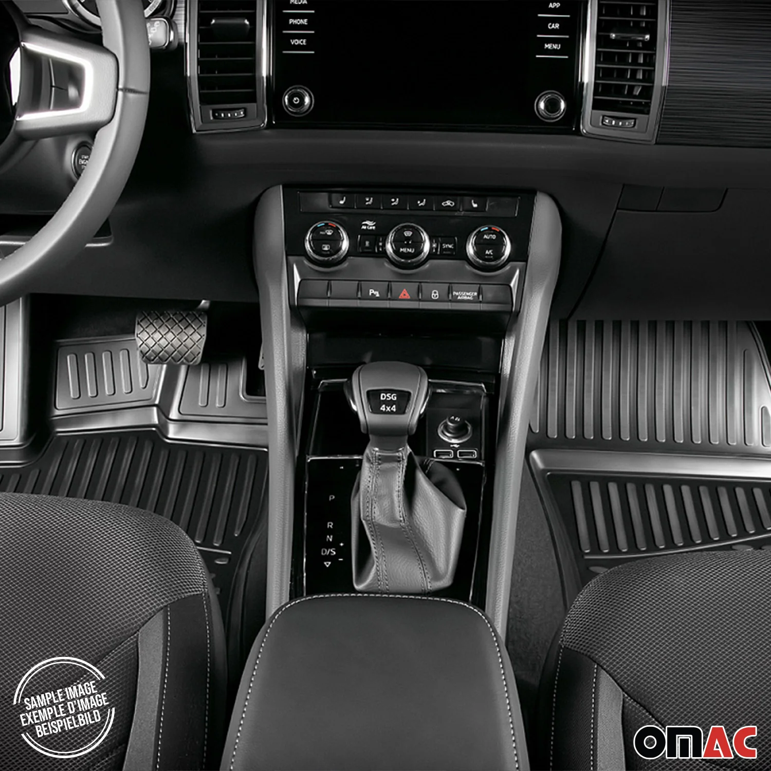 2007-2014 Cadillac Escalade ESV OMAC Floor Matss Liner Black All-Weather 5x - Image 4