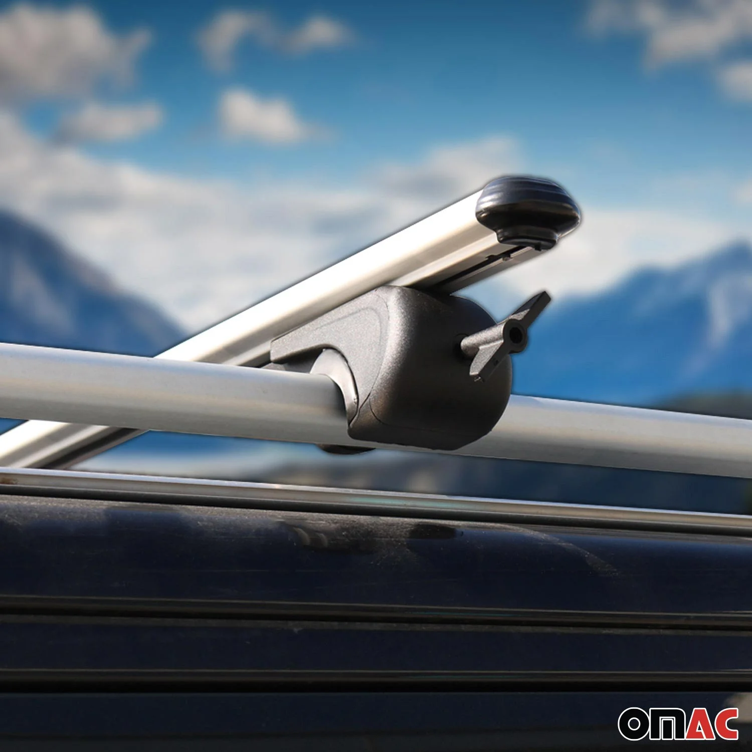 2004-2016 Cadillac SRX Roof Rack Cross Bars Silver - Image 9