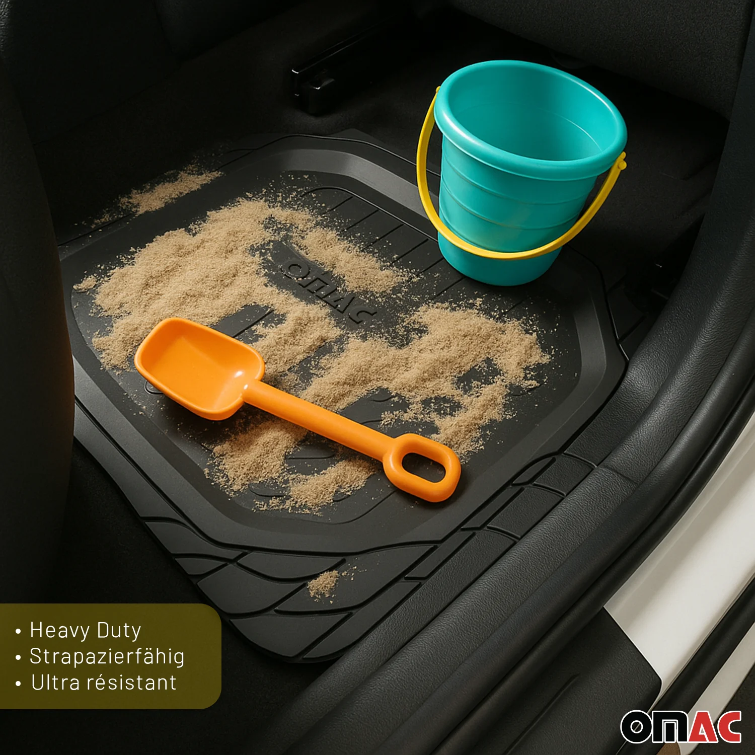 VW Semi-Custom fit Floor Mats Liner All Weather 3D Black Waterproof 4Pcs - Image 11