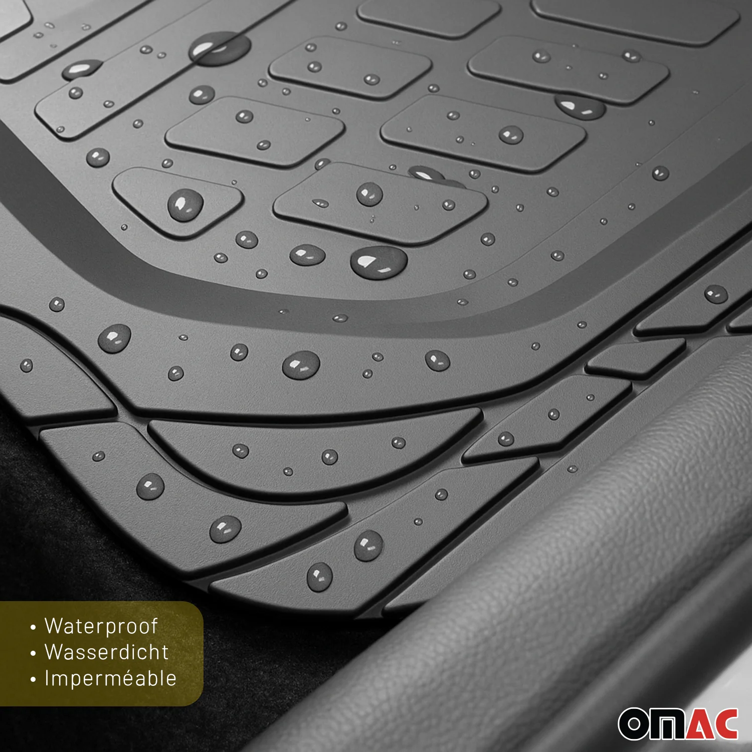 VW Semi-Custom fit Floor Mats Liner All Weather 3D Black Waterproof 4Pcs - Image 9