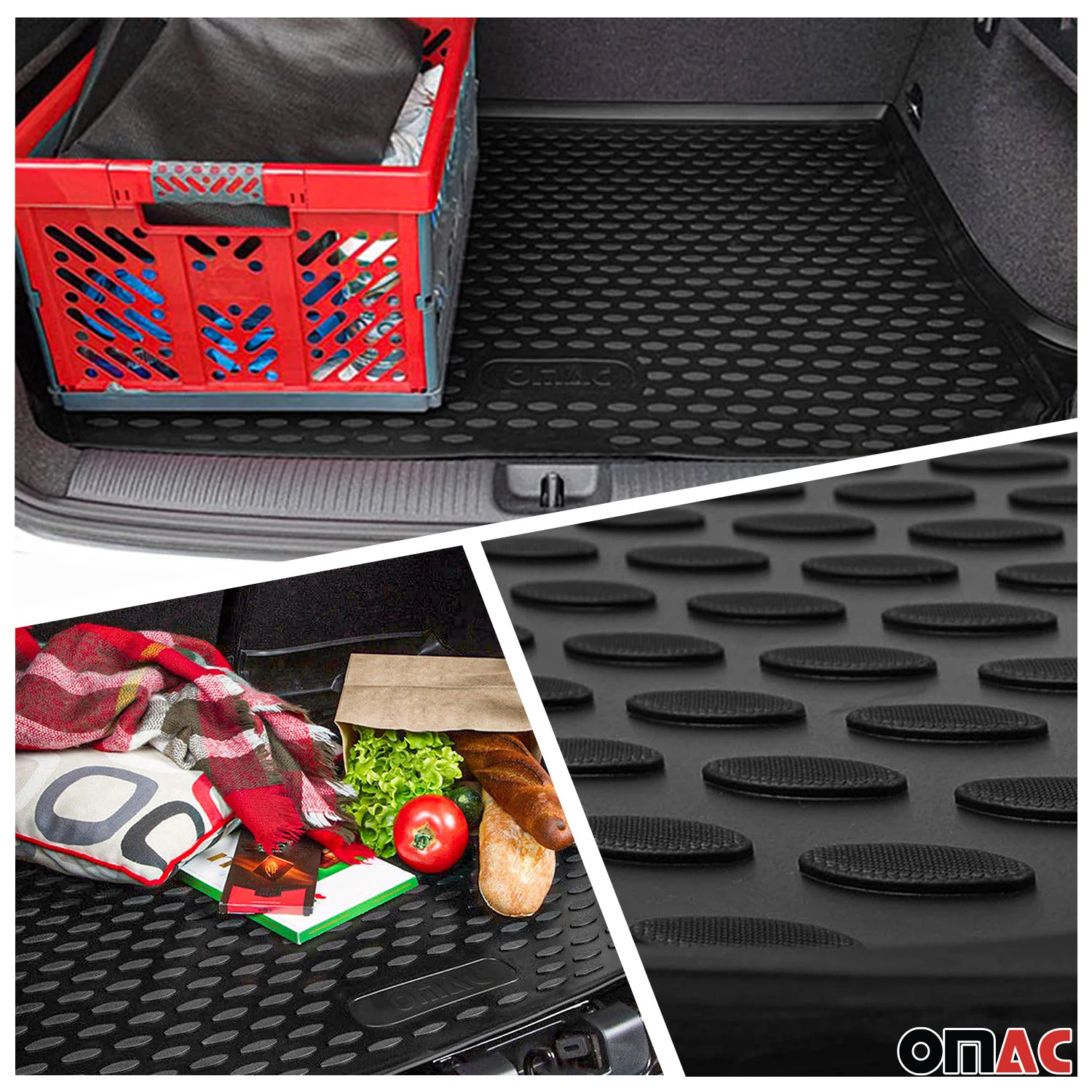 2013-2022 Chevrolet Trax Floor Mats & Cargo Liner Full Set All Weather Black - Image 3
