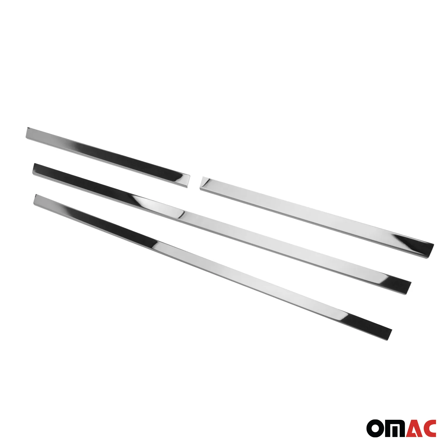 2005-2021 Nissan Frontier Window Molding Trim Streamer Stainless Steel Silver 4 Pcs - Image 8