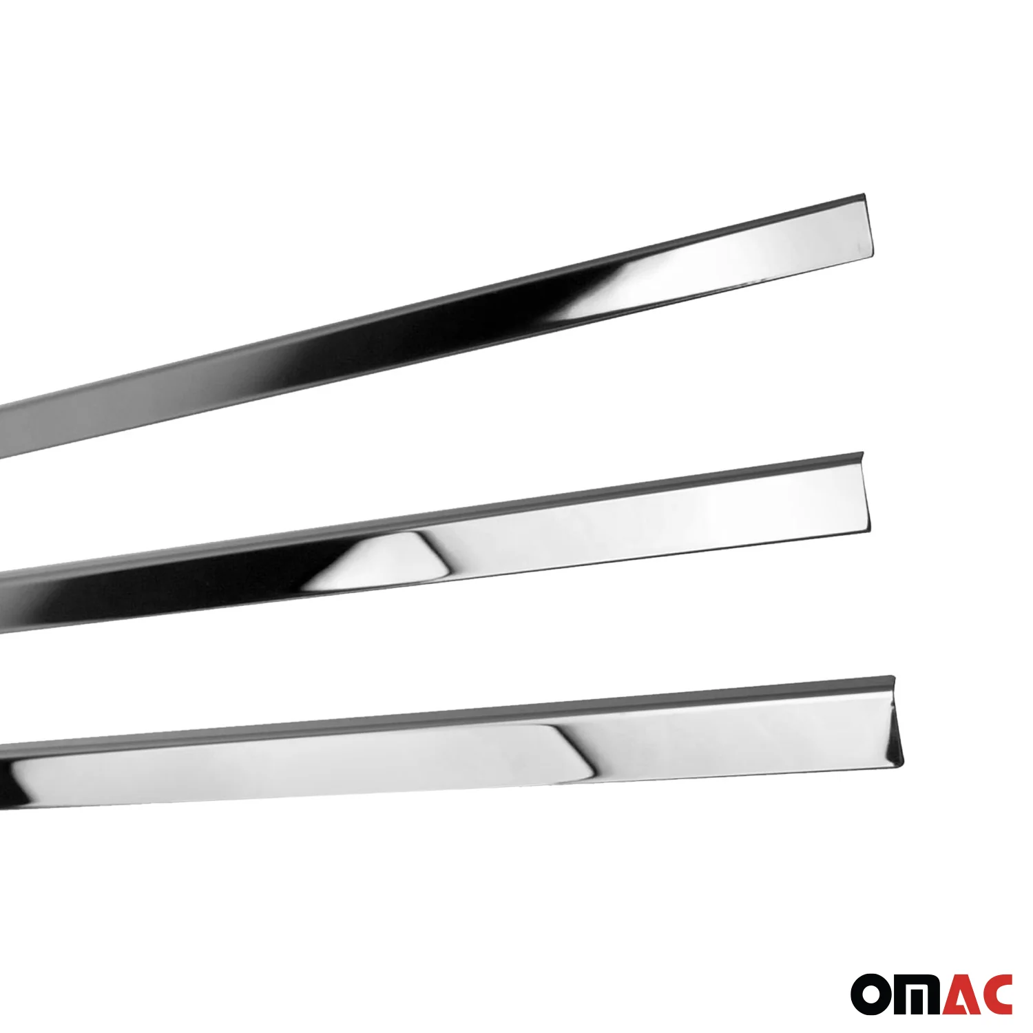 2005-2021 Nissan Frontier Window Molding Trim Streamer Stainless Steel Silver 4 Pcs - Image 9