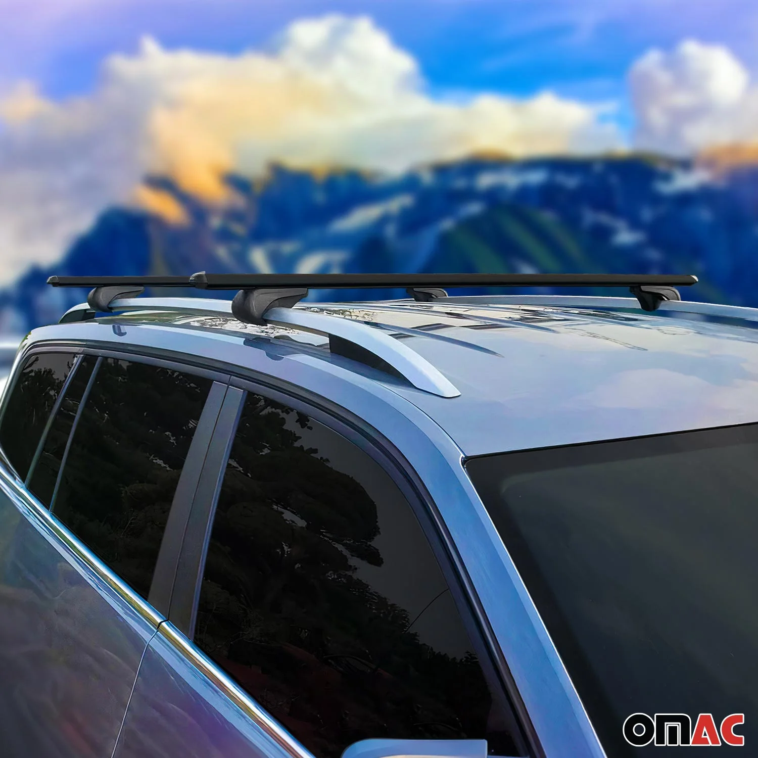 2001-2010 Chrysler Town & Country Roof Rack Cross Bars Black - Image 3