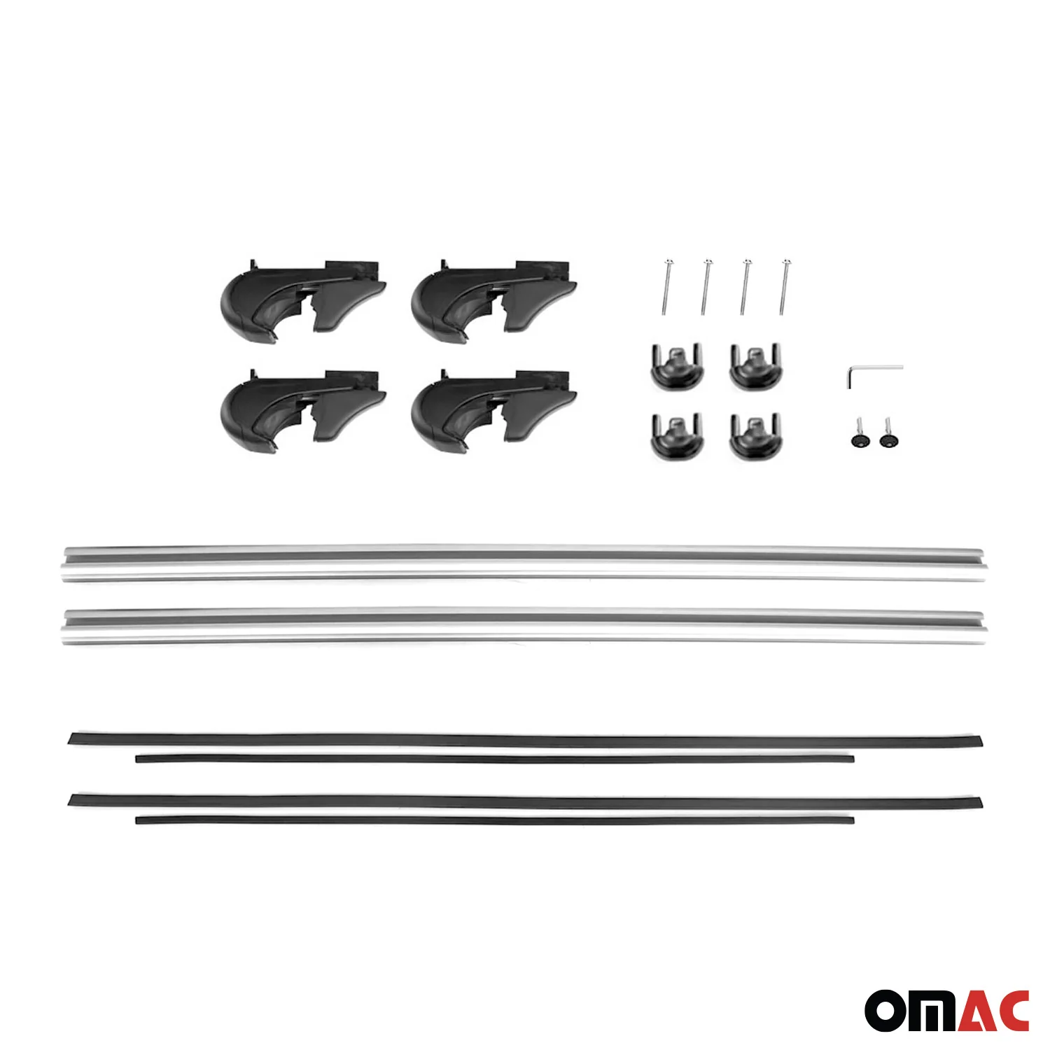 2001-2007 Dodge Grand Caravan Roof Rack Cross Bars Silver - Image 10
