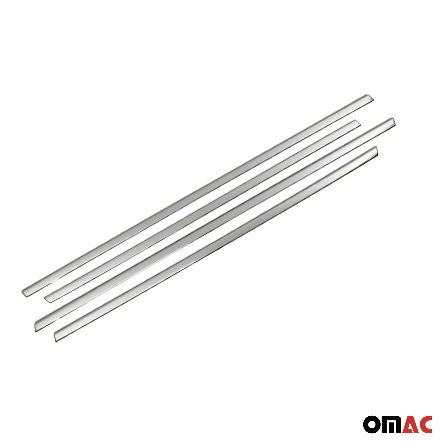 2016-2023 Fiat 500X Window Molding Trim Streamer Stainless Steel Silver 4Pcs - Image 7