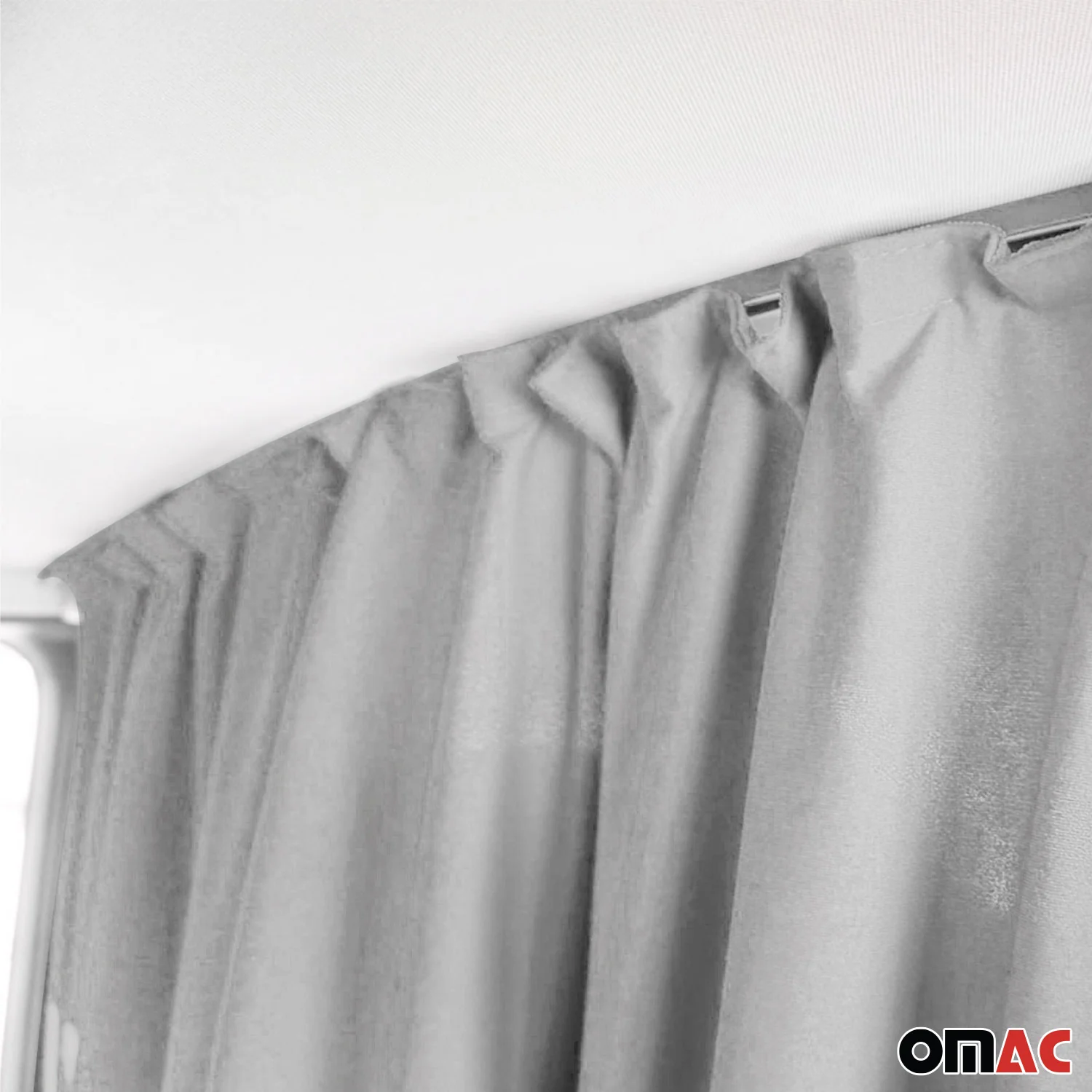 Chevrolet Express Cabin Divider Curtains Privacy Curtains Gray 2 Curtains - Image 7