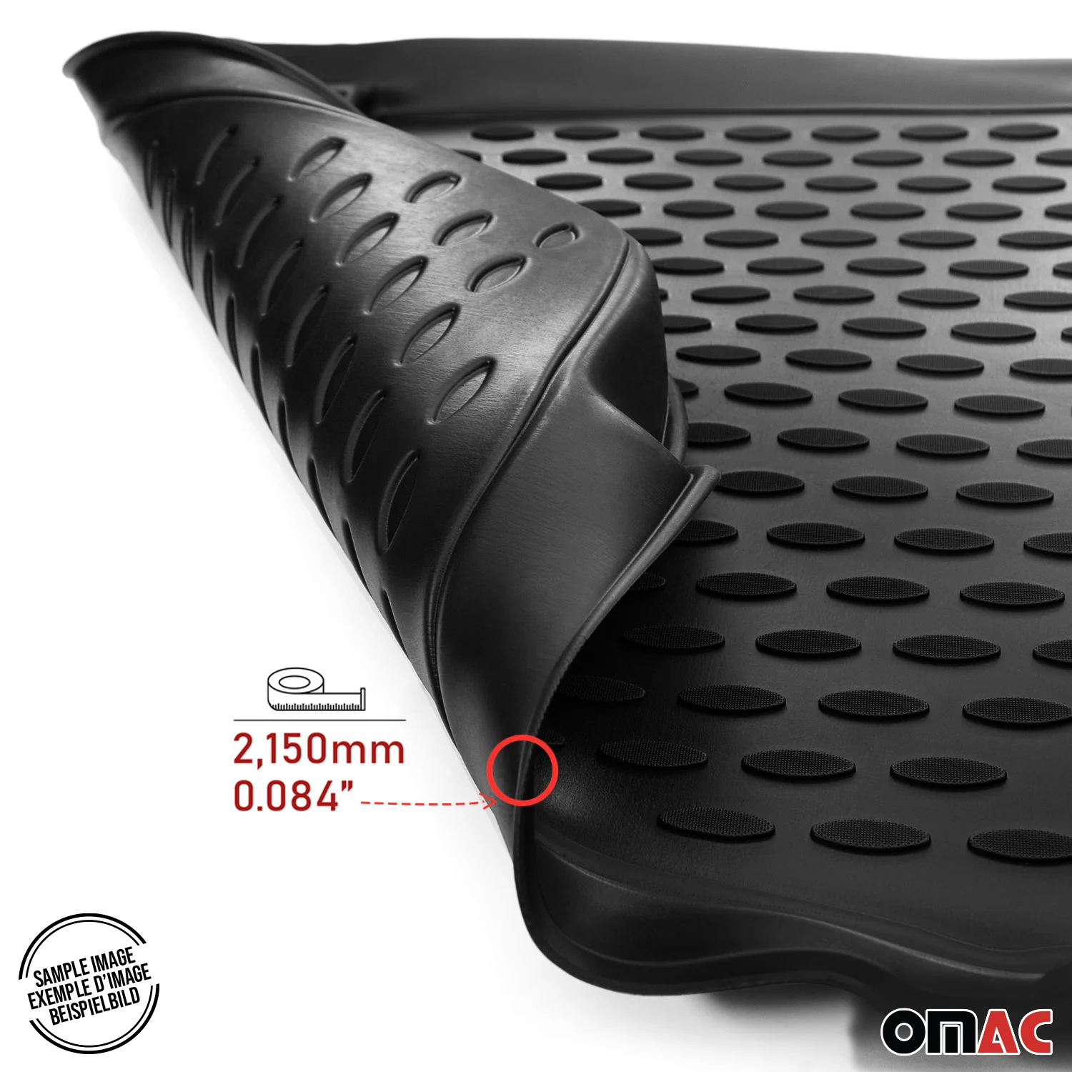 2017-2021 Chrysler Pacifica Floor Mats Liners Full Set All Weather Black - Image 7