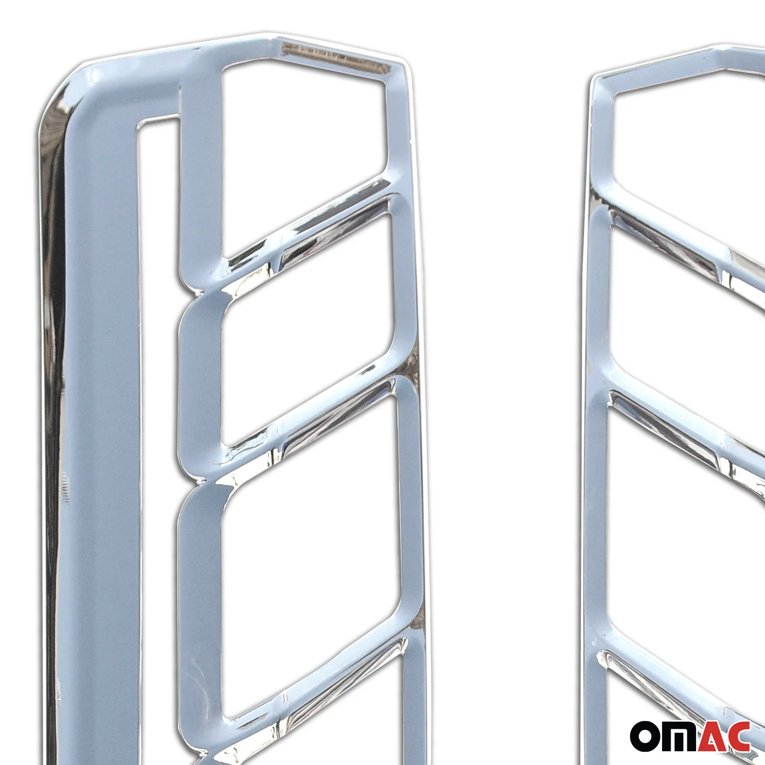 2015-2020 Ford Transit 350 Rear Brake Stop Light Frame Trim Silver 2 Pcs - Image 6