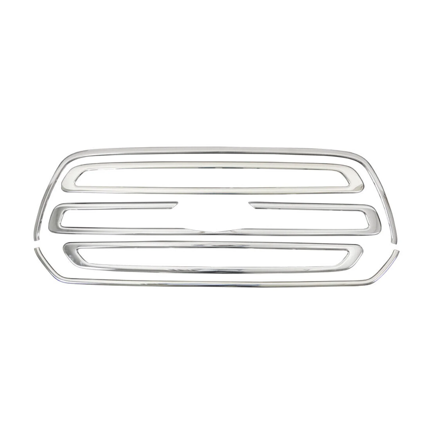 Ford Transit 150 250 350 2015-2019 Pre Facelift Front Bumper Grill Trim Molding Stainless Steel Silver 5Pcs - Image 6