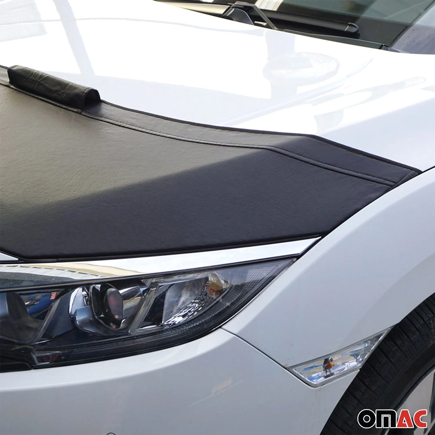 2015-2026 Ford Transit Car Bonnet Mask Hood Bra Black 1 Pc - Image 5