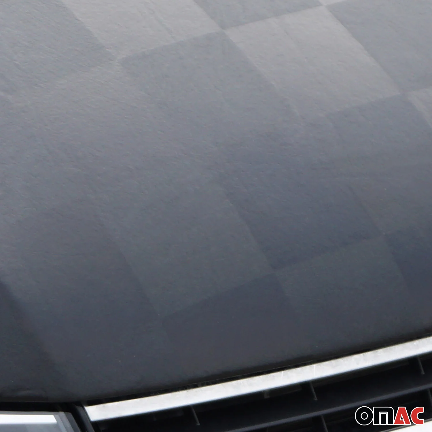 2015-2026 Ford Transit Car Bonnet Mask Hood Bra Black Chequered 1 Pc - Image 5