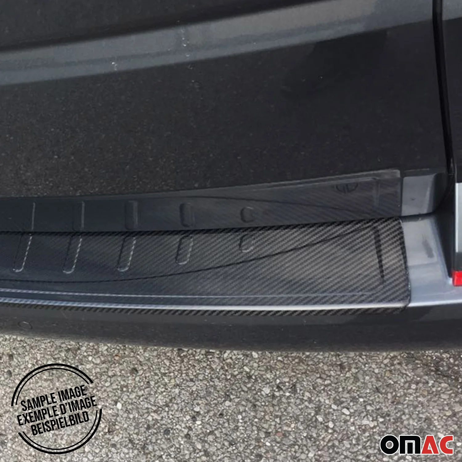 2015-2024 Jeep Renegade Rear Bumper Sill Cover Protector Guard Carbon Fiber - Image 6