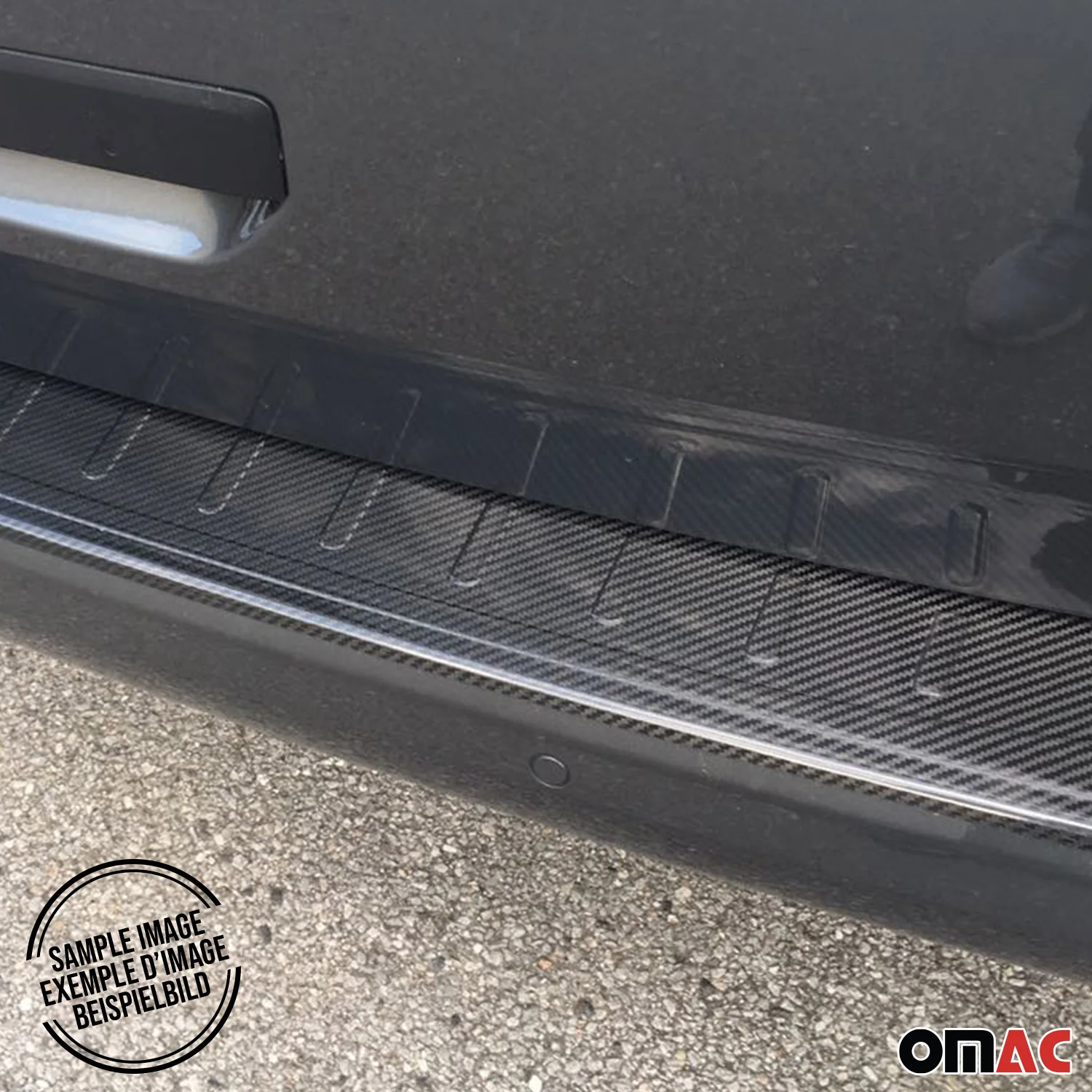 2015-2024 Jeep Renegade Rear Bumper Sill Cover Protector Guard Carbon Fiber - Image 7