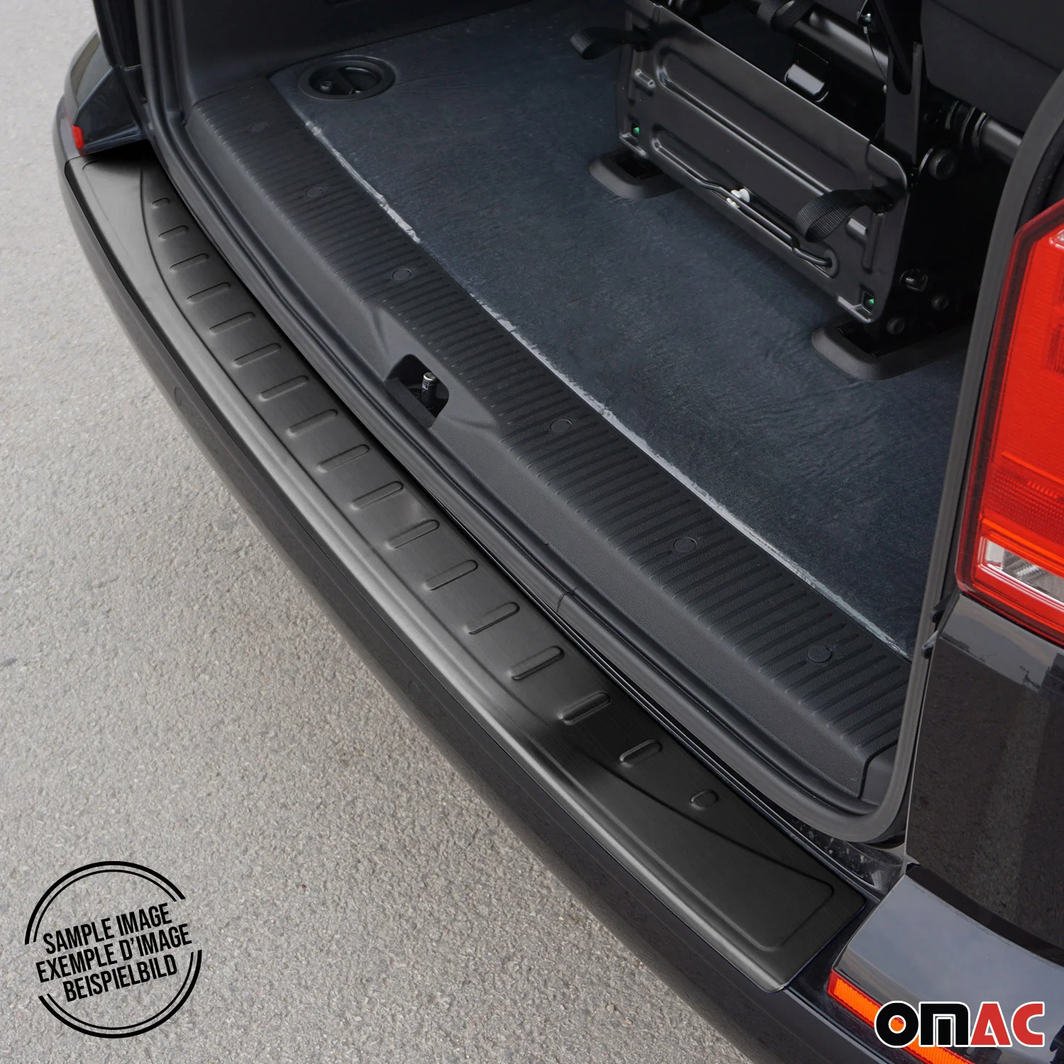 2015-2024 Jeep Renegade Rear Bumper Sill Cover Protector Steel Brushed Dark - Image 5