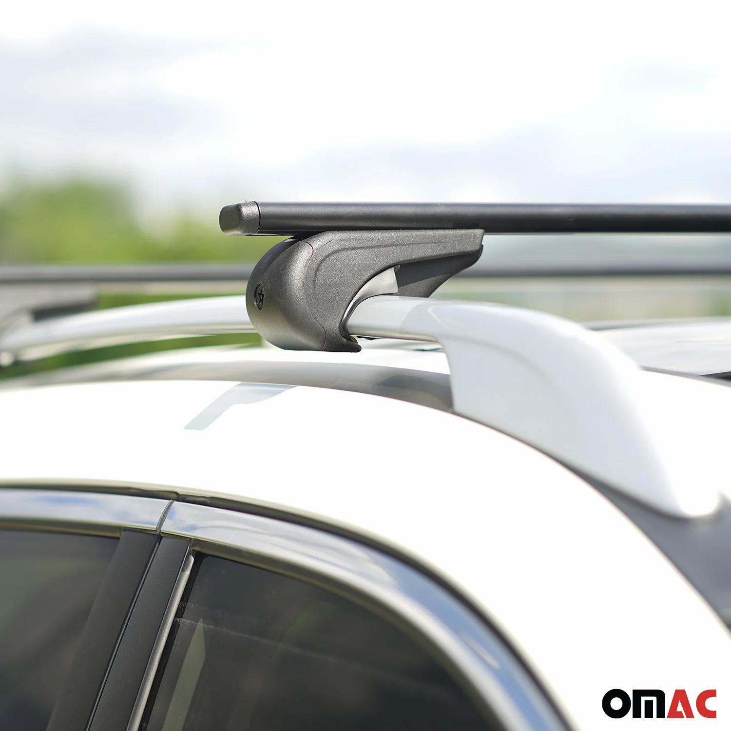 2007-2009 Dodge Durango Roof Rack Cross Bars Black - Image 4