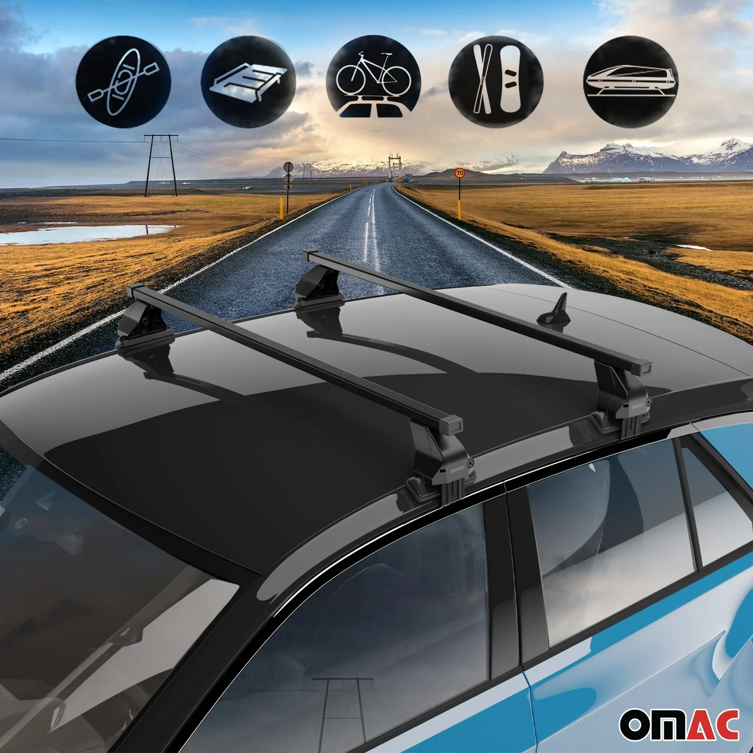 2011-2026 Dodge Durango Roof Rack Cross Bars Black - Image 3