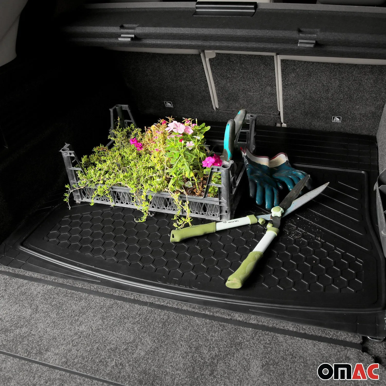Chevrolet Express Semi-Custom fit Cargo Mat Liner Waterproof Rubber Black 1Pc - Image 7