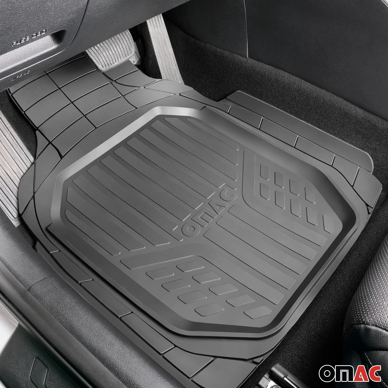 Dodge Grand Caravan Semi-Custom fit Floor Mats & Cargo Liner Black 5Pcs - Image 6
