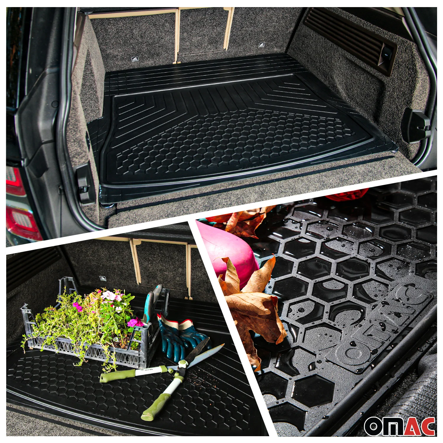 Chevrolet Express 1500 Semi-Custom fit Floor Mats & Cargo Liner Black - Image 3