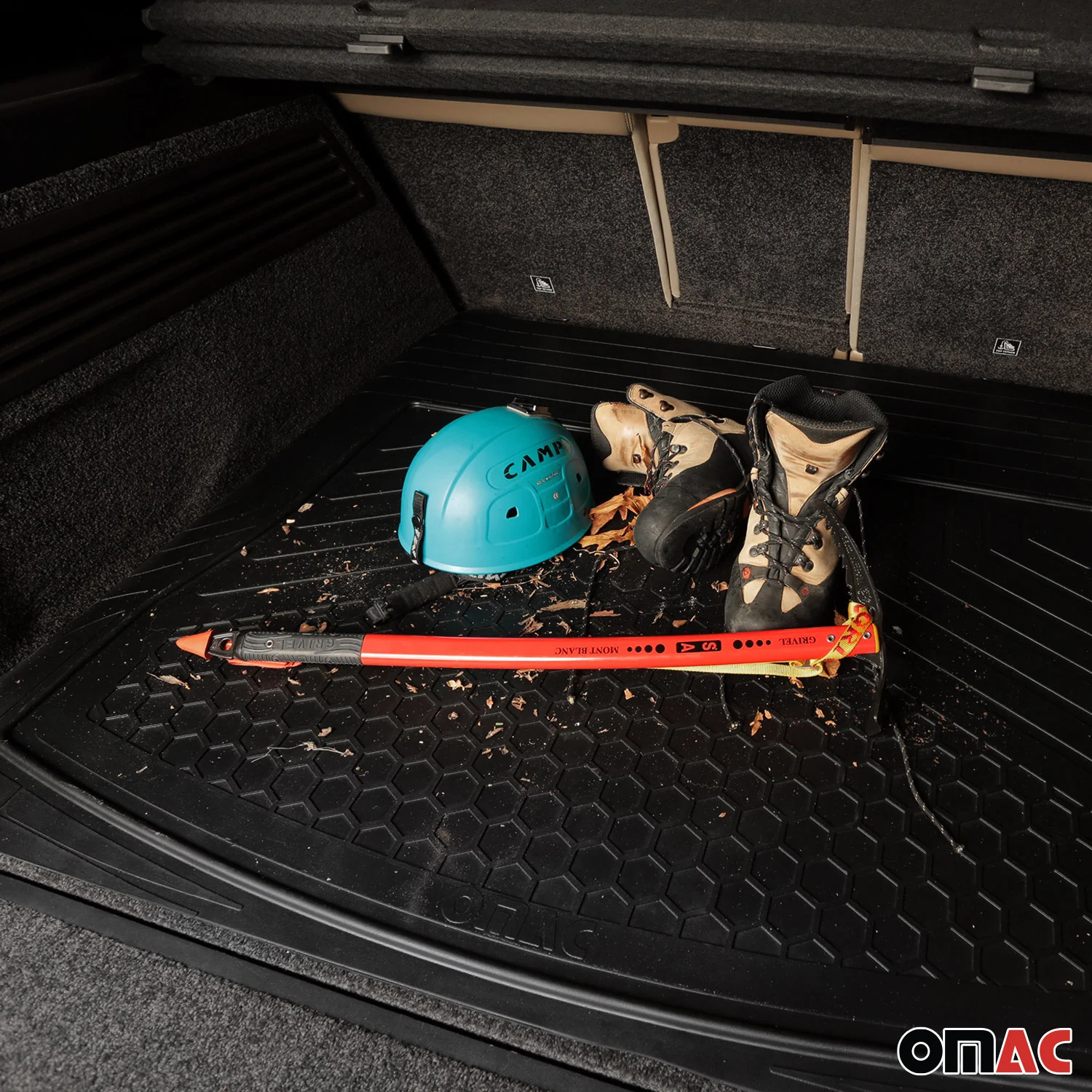 Chevrolet Express 1500 Semi-Custom fit Floor Mats & Cargo Liner Black - Image 9