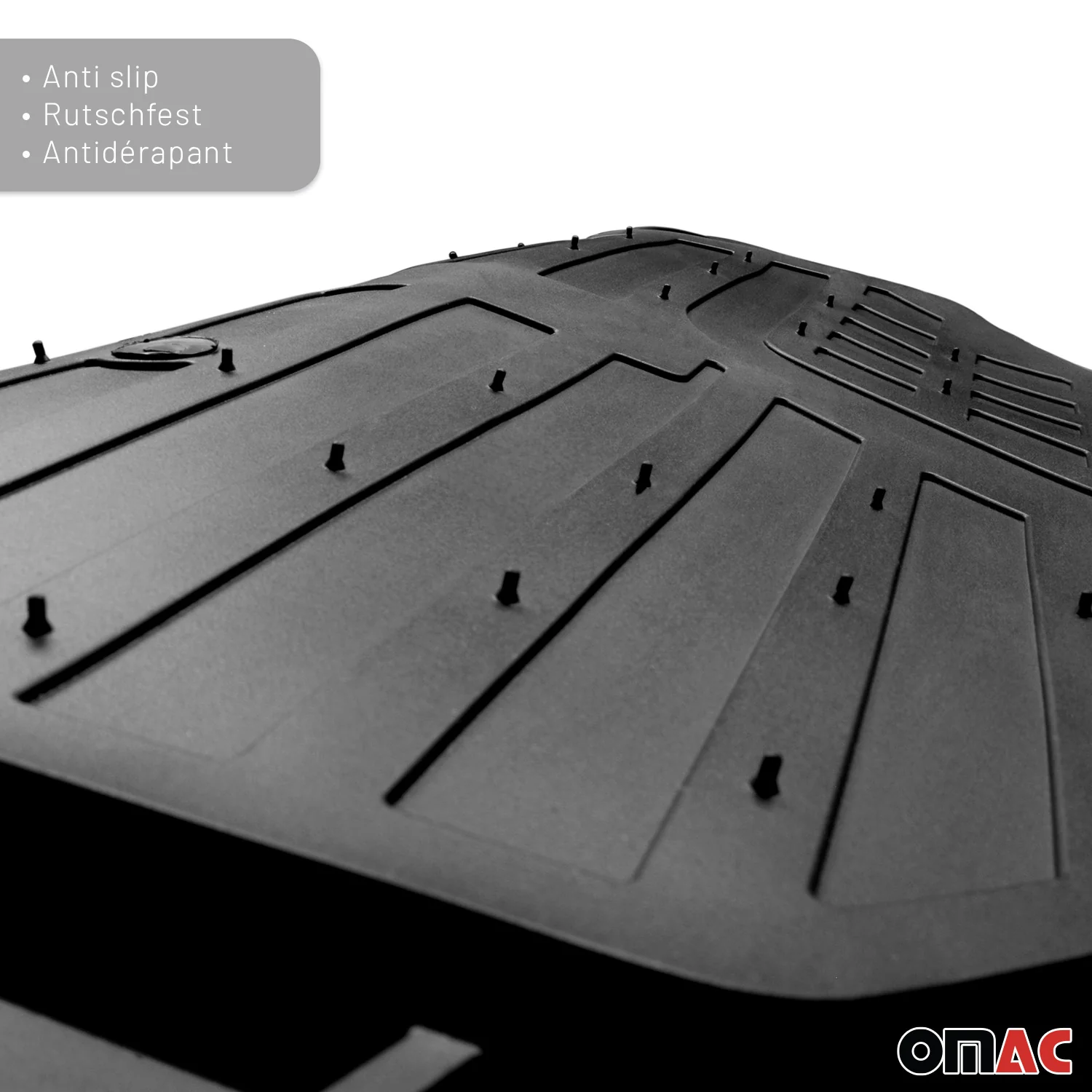 1995-2024 Chevrolet Express & GMC Savana Semi-Custom fit Floor Mats Liner All Weather 3D Black Waterproof 4Pcs - Image 10