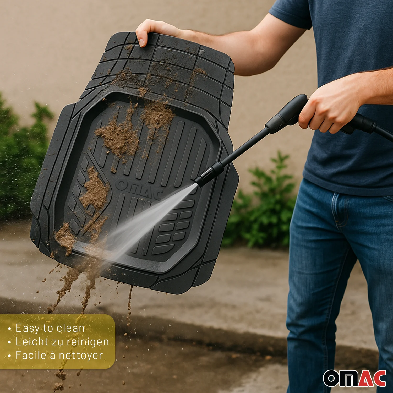 Chrysler Semi-Custom fit Floor Mats & Cargo Liner Waterproof Rubber Black 6Pcs - Image 10