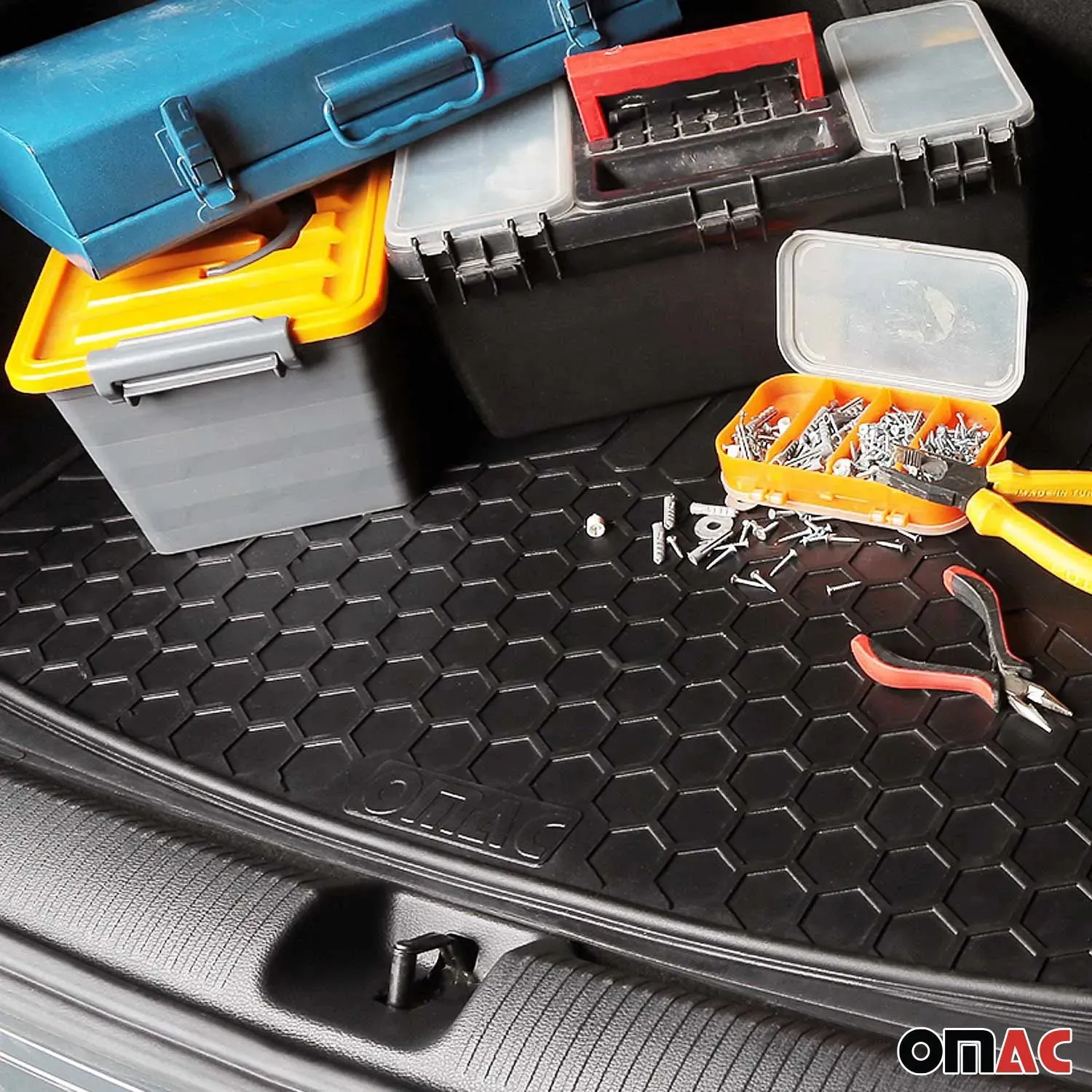 Mercedes Semi-Custom fit Cargo Mat Liner Waterproof Rubber Black 1Pc - Image 10
